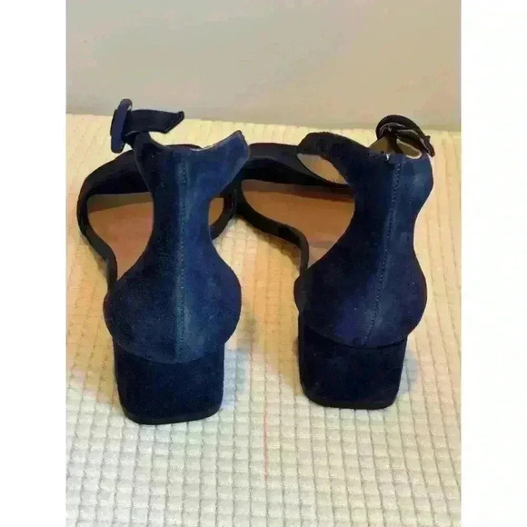 Bernardo Jalena Heeled Navy Blue Suede Sandal Womens Size 8.5 - Picture 7 of 11